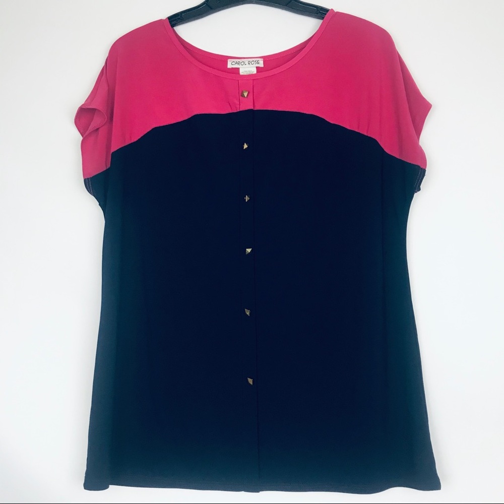 Carol rose sizeL T-shirt pink/navy